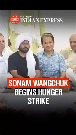 Sonam Wangchuk joins CJP protest, begins indefinite fast over alleged exam irregularities