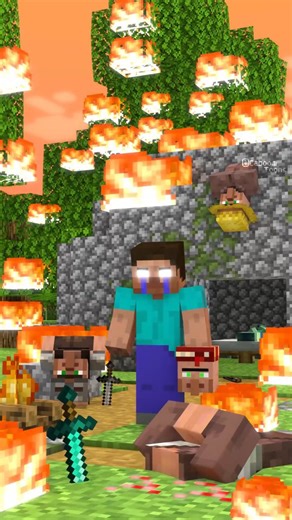 CaboomToons | Birth of the Herobrine A dark origin story of Herobrine… A zombie girl refuses to eat villagers and finds Baby Steve in the forest. She... | Instagram