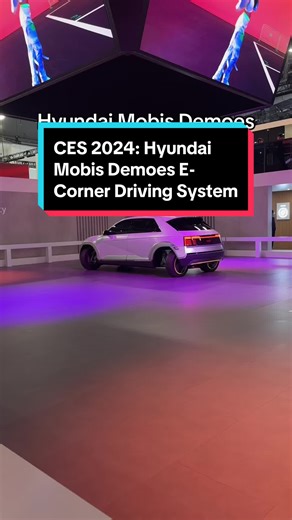 Hyundai Mobis E-Corner Driving System Demo at CES 2024