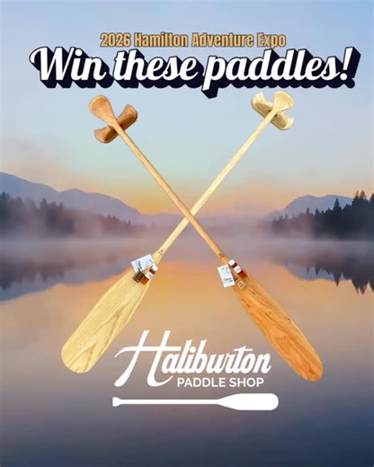 Hamilton Adventure Expo on Instagram: "🎉GIVEAWAY ALERT! Courtesy of our friends at @haliburtonpaddleshop What’s up for grabs? 🛶Two stunning handmade canoe paddles to kick off your season: • 57” Black Cherry Ottertail • 57” White Ash Beavertail • Matching canoe back paddle holders (2) • 30ml hemp oil samples (2) • Haliburton Paddle Shop keychains (2) • Stickers How to win: 🎟️Purchase your Hamilton Adventure Expo tickets by JANUARY 5th to be automatically entered. Tickets are at www.hamiltonadv