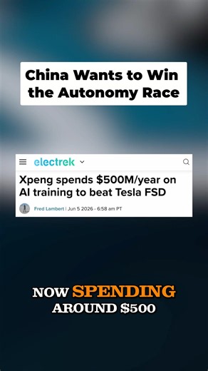 Xpeng Is Spending $500M a Year to Beat Tesla FSD #xpeng #tesla #technews