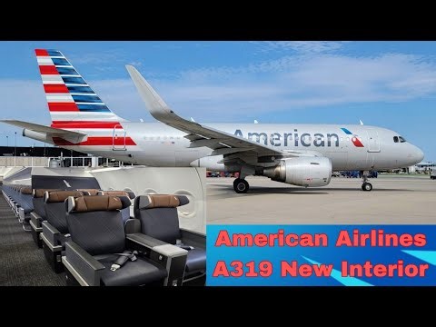 American Airlines New Interior Airbus A319 Cabin Tour