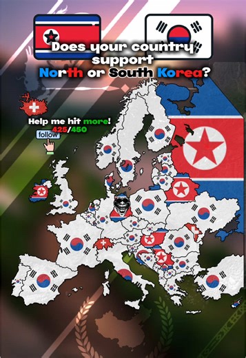 ¿Tu país apoya a Corea del Norte o del Sur?