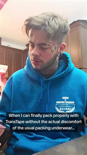 Packing that sticks… without slipping 💪 Explore our complete Packing Kits and experience the difference! @itsaleksmaikan (he-him) #trans #transtape #transtapetips #transguy #transmasc #lgbt #lgbtq #transisbeautiful #packer #packing