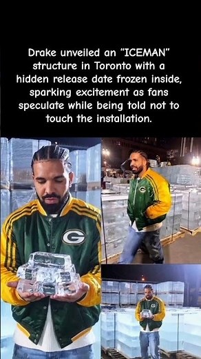 Drake Unveils “ICEMAN” Structure in Toronto 😳🧊🔥 #celebritynews