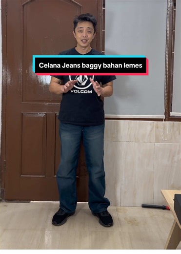 Celana jeans baggy bahan lemes walaupun tebal. Dipake nya nyaman banget. #jeansoutfit #jeanspinggangkaret #BaggyJeans #JeansPanjang #jeansUnisex