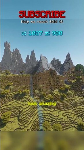 The GREATEST Minecraft Mountain Seed!!!