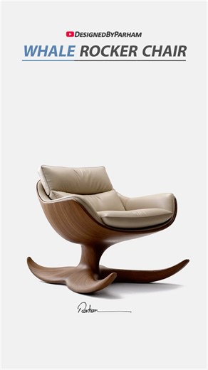Whale Rocker Chair | Luxury Sculptural Lounge Chair Design