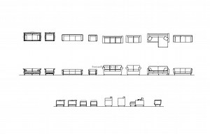 8 Traditional Sofas - Free CAD Drawings