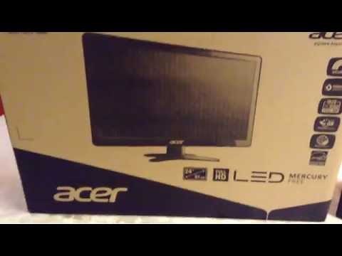 Acer g246hl 24" 1080p monitor Unboxing and Overview.