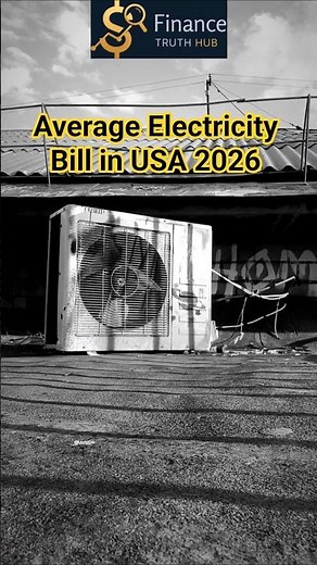 Average Electricity Bill in USA 2026 (Real Monthly Cost) #finance #money #usa #electricity #shorts