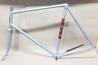 Vintage Trek 400 Road Bike Frame 61cm Mangaloy Steel USA 27in 120mm Tall 1980's | eBay