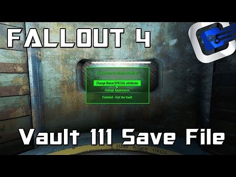Fallout 4 - Vault 111 Save File (Character Creation) [DOWNLOAD]