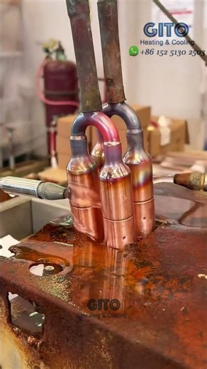 Air Conditioner Making, Check Valve Brazing