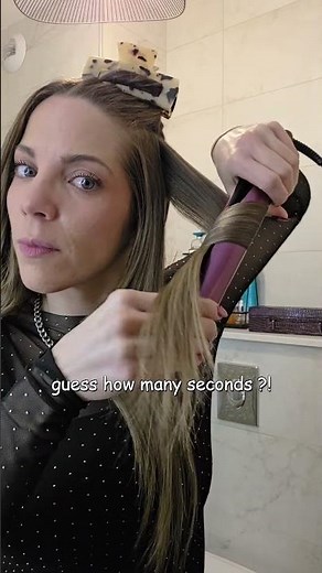 how I CURL MY HAIR with a FLAT IRON 🩷🦩