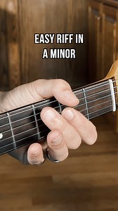 Learn an easy riff in A Minor - subscription link in comments #aminor #guitarriff #guitarlessons | Master Guitar Academy