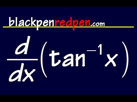 Calculus, derivative of inverse tangent