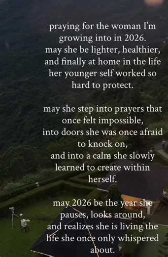 A little reminder for 2026: keep growing, keep trusting, keep showing up for yourself.