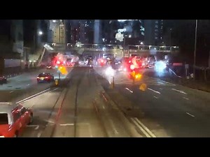 beautiful night street view #hongkong