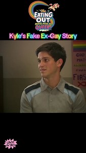 In Eating Out 2: Sloppy Seconds, Kyle infiltrates an ex-gay meeting of an anti-LGBT group in order to get closer to his crush Troy. He listens, horrified, as members share “testimonials” of their “conversion” process. Then it’s his turn… Jim Verraros takes us on such a twisted and hilarious journey with this speech, illustrating Kyle’s love/hate relationship with the gay community. Scott Vickaryous is both terrifying and tragic (and so funny) as Jacob. Kyle is played by @jimverraros, Troy is @da