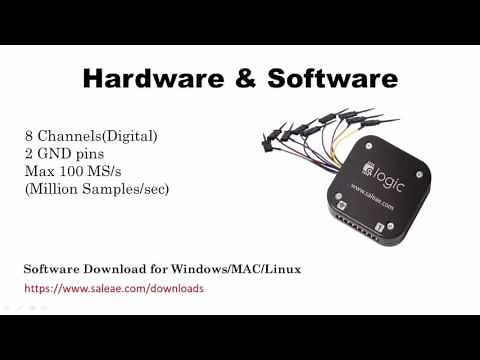 Get started with using USB Logic Analyzer HW from saleae