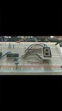 Seven segment 555 clocked CD4017 decade sequencer