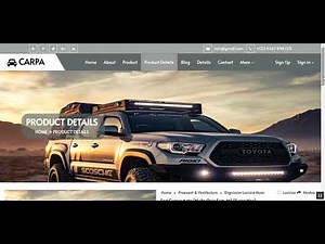Car dealer website template html