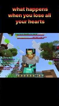 WHAT HAPPENS WHEN YOU LOSE ALL YOUR HEARTS IN MEGA SMP #minecraft #shorts