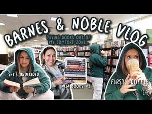 shopping for books out of my comfort zone!! barnes & noble vlog + haul 📚