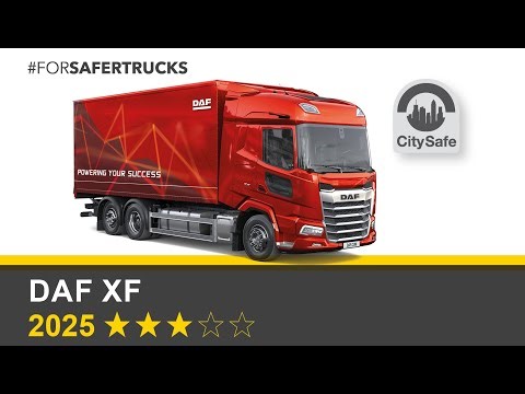 Euro NCAP Crash & Safety Tests of DAF XF (6x2 Rigid) 2025