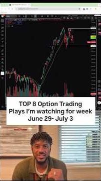 Top 8 Option Trading Plays I’m watching for week June 29 - July 3