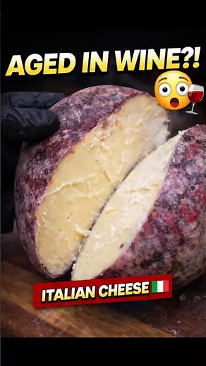 You Won’t Believe How This Italian Cheese Is Made #cheese #italianfood #winecheese #foodfacts #fyp
