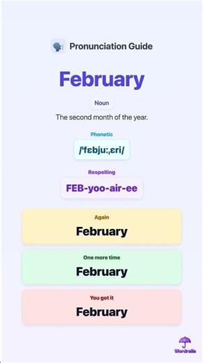 How to pronounce FEBRUARY correctly in 10 seconds 🗣️