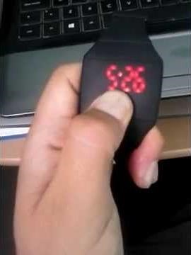 Reloj Led Touch configuración fecha y hora