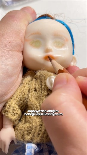 CUSTOMIZING A JAPANESE DOLL😻 #diy #repaint #art