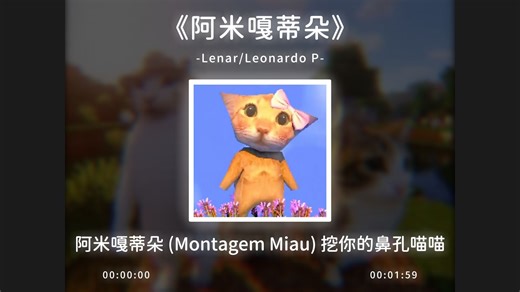 《阿米嘎蒂朵 (Montagem Miau)》完整版，挖你的鼻孔喵喵！