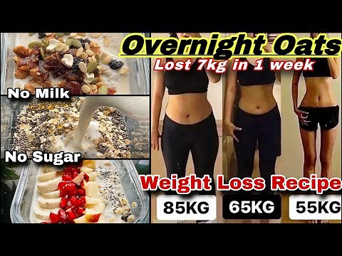 Overnight Oats for Weight Loss| Overnight Oats and Chia Seeds Recipe for Weight Loss| Overnight Oats
