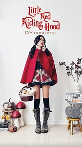 ★ｚOｅ★ TEEN STYLE content creator on Instagram: "Little Red Riding Hood DIY costume 🐺🧺❤️ Just a lil’ Halloween costume inspo for all the last minute girlies on a budget (a lot of you asked me for the details of this costume, so here you go! 😽) and a reminder that you don’t need to go buy an expensive costume, you probably already have one hanging in your closet 😉❤️🥰 Who’s ready to trick or treat? 🍭🍫🍬👻🎃 #diycostume #li