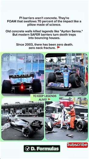 Why Old F1 Walls Were Deadly! 🤢 #f1facts