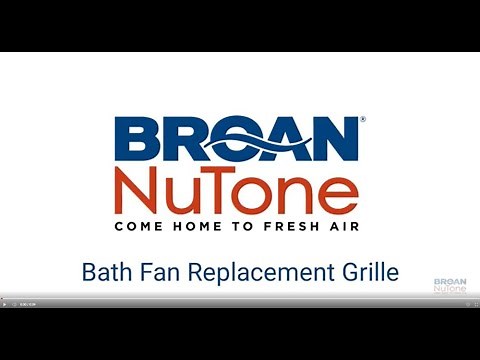 Broan-NuTone® FGR300 Easy Install Bathroom Exhaust Fan Replacement Grille/Cover, White