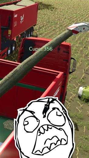 ALMOST RUN A GUY OVER IN THE MIDDLE OF THE FIELD! 😤 | Farming Simulator 25 #shorts #farmingsimulator