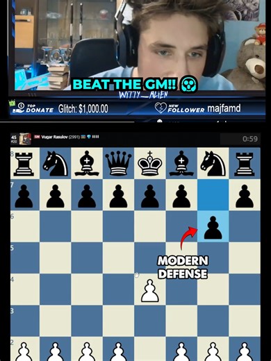 BEAT THE GM!! 😱 #foryou #fyp #chess #chesstok #chesscom #viral #funny #boardgames #rage