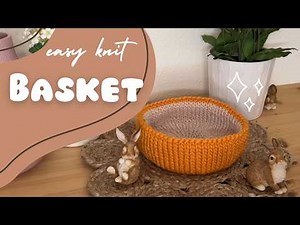 How to Knit a Cozy Basket 🧶 No Sewing, Double Layer, Beginner-Friendly