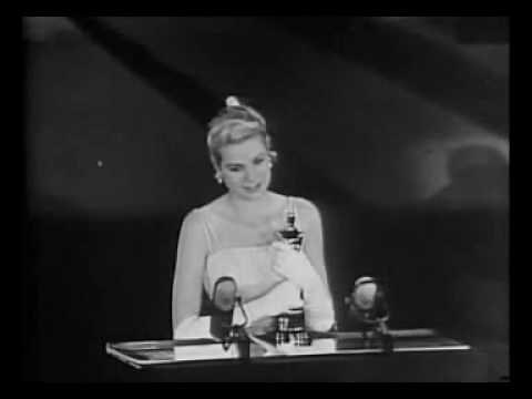 Grace Kelly Wins an Oscar for Best Actress in 1955