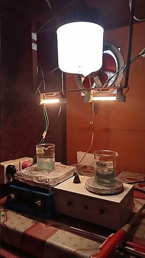 self-made photocatalytic setup for Dye degradation on visible light.