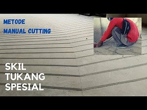 Groove Line Beton Jalan Ramp / Garis Jalan Cutter Manual