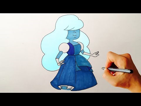 How to draw Sapphire from Steven Universe drawing lesson