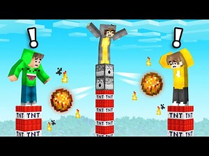 Minecraft Tower Battle but it is TNT! (1v1v1)