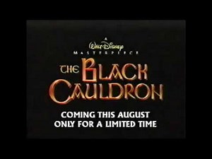 The Black Cauldron 25th Anniversary Edition VHS and DVD Trailer (VHS Capture)