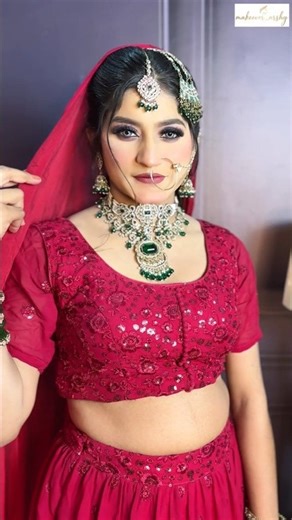 Bridal makeup tutorial | Wedding makeup look for bride 💄✨ #bridalmakeuptutorial